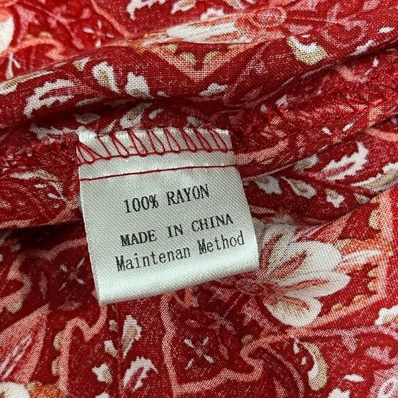 Zesica floral type print wrap dress v-neck short sleeve women’s size L - Picture 11 of 16